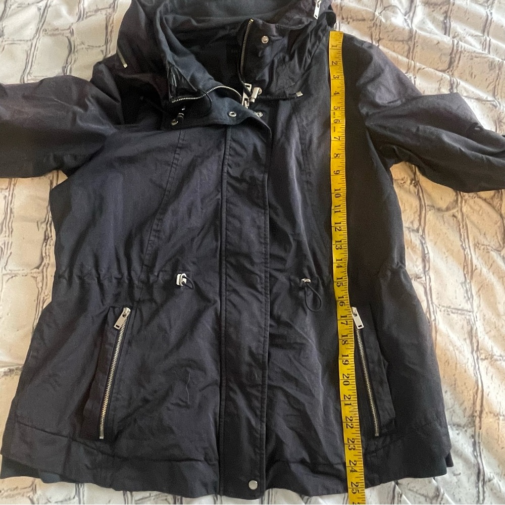 Zara Basic Hooded Raincoat Jacket - image 5